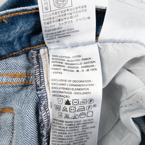 NEW LEVI'S Premium Wedgie high rise jeans size 24 - Picture 11 of 12